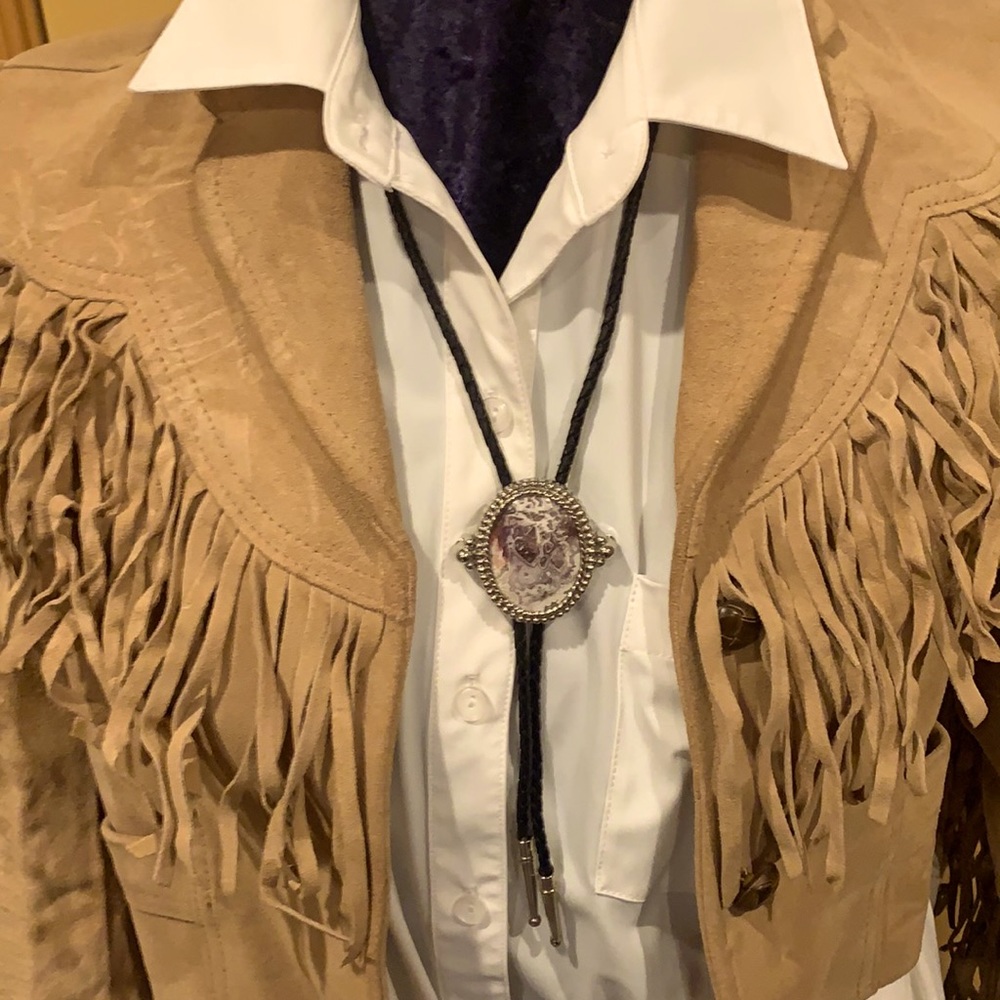 Southwestern Bolo Tie and Matching Belt Buckle